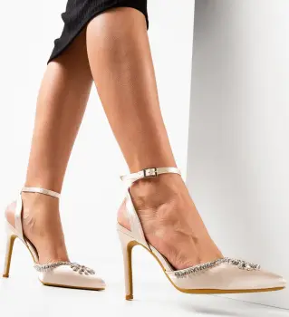 Pantofi dama Kaitlyn Bej imagine