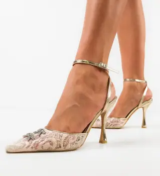 Pantofi dama Karmen Bej imagine