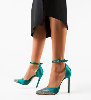 Pantofi dama Katar Verzi imagine