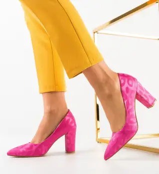 Pantofi dama Kean Fuchsia imagine