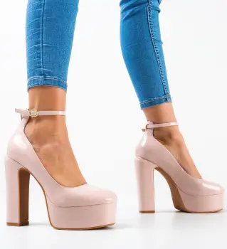 Pantofi dama Kelen Bej 2 imagine