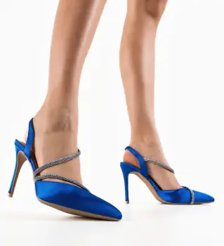 Pantofi dama Khan Albastri imagine