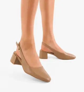 Pantofi dama Kheian Khaki imagine