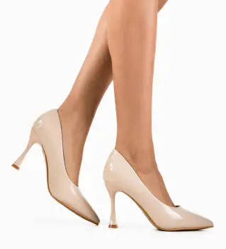 Pantofi dama Kikora Bej imagine