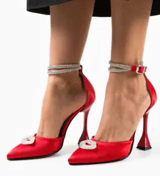 Pantofi dama Kiss Rosii imagine