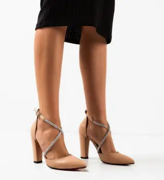 Pantofi dama Klyna Bej imagine