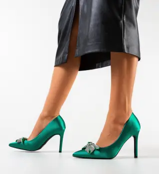 Pantofi dama Knott Verzi imagine