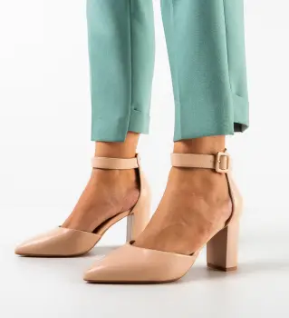 Pantofi dama Kole Bej imagine