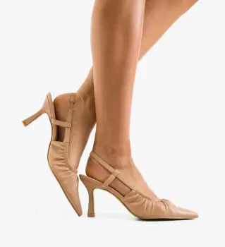 Pantofi dama Kuky Bej imagine