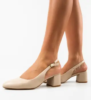 Pantofi dama Kytal Bej imagine