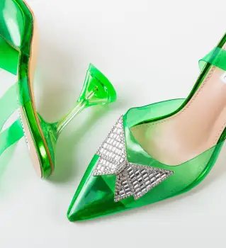 Pantofi dama Lamar Verzi imagine