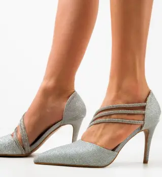 Pantofi dama Lazaros Argintii imagine