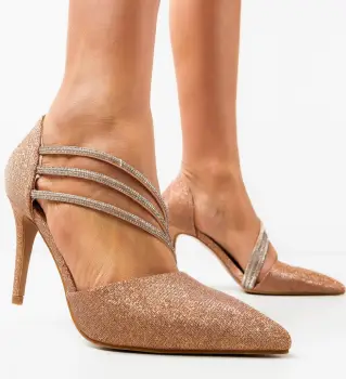 Pantofi dama Lazaros Aurii imagine