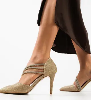 Pantofi dama Lazaros Aurii 2 imagine