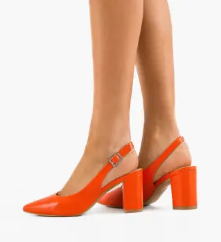Pantofi dama Leona Portocalii imagine