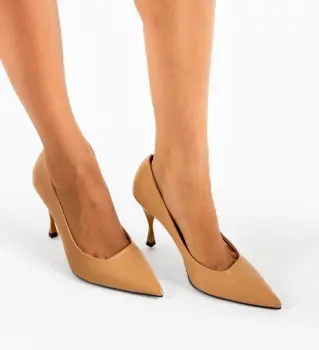 Pantofi dama Leuko Bej imagine