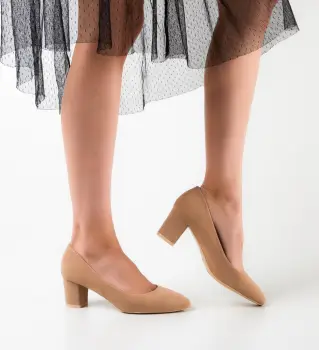 Pantofi dama Levy Bej imagine