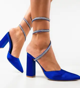 Pantofi dama Lhamo Albastri imagine