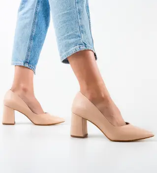 Pantofi dama Lilly Bej imagine