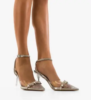 Pantofi dama Lind Argintii imagine