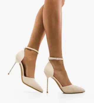 Pantofi dama Linda Bej imagine