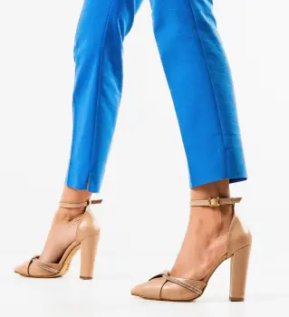 Pantofi dama Loryna Nude imagine