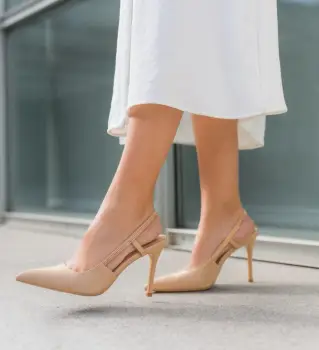 Pantofi dama Lourdusamy Bej imagine