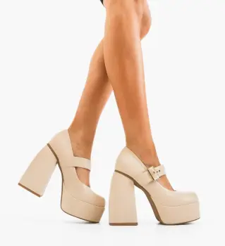 Pantofi dama Luban Bej imagine