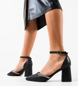 Pantofi dama Lylama Negri 2 imagine