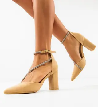 Pantofi dama Maazauq Bej imagine