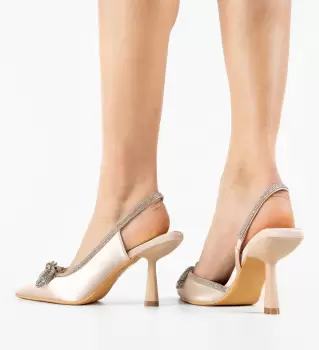 Pantofi dama Maish Bej imagine