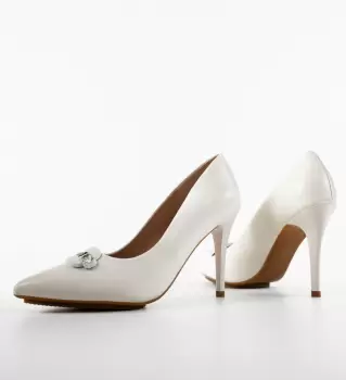 Pantofi dama Maliro Albi imagine