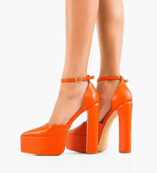 Pantofi dama Marianne Portocalii imagine