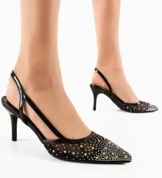 Pantofi dama Melite Negri imagine