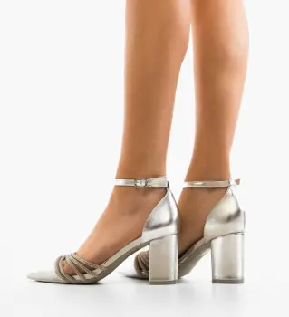 Pantofi dama Meny Argintii imagine