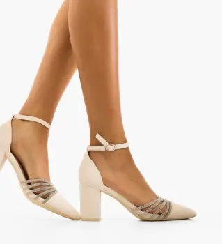 Pantofi dama Meny Bej imagine