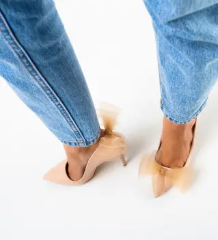 Pantofi dama Merlyn Bej imagine