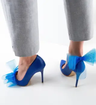 Pantofi dama Merlyn Bleumarin imagine