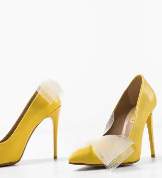 Pantofi dama Merlyn Galbeni 2 imagine