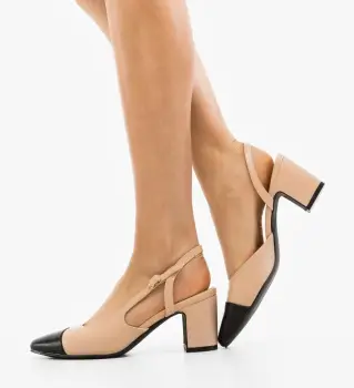 Pantofi dama Miles Nude imagine