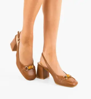 Pantofi dama Nasee Camel imagine