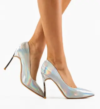 Pantofi dama Neba Argintii imagine