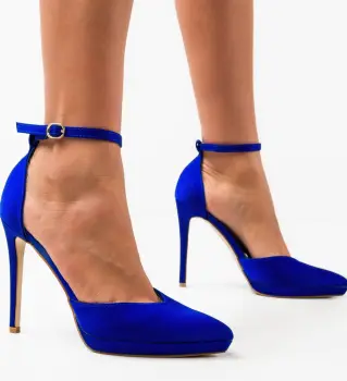 Pantofi dama Nikolov Albastri imagine