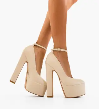 Pantofi dama Nilam Bej imagine