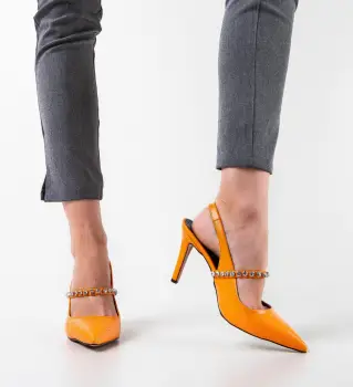 Pantofi dama Ogal Portocalii imagine