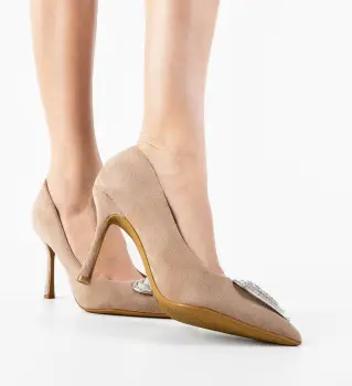 Pantofi dama Oise Khaki imagine