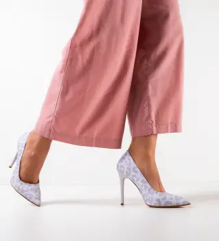 Pantofi dama Ojal Gri imagine