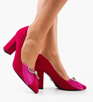 Pantofi dama Okeke Fuchsia imagine