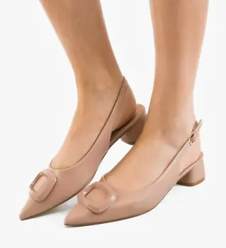 Pantofi dama Olenna Bej imagine