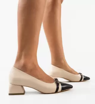 Pantofi dama Opyha Bej imagine